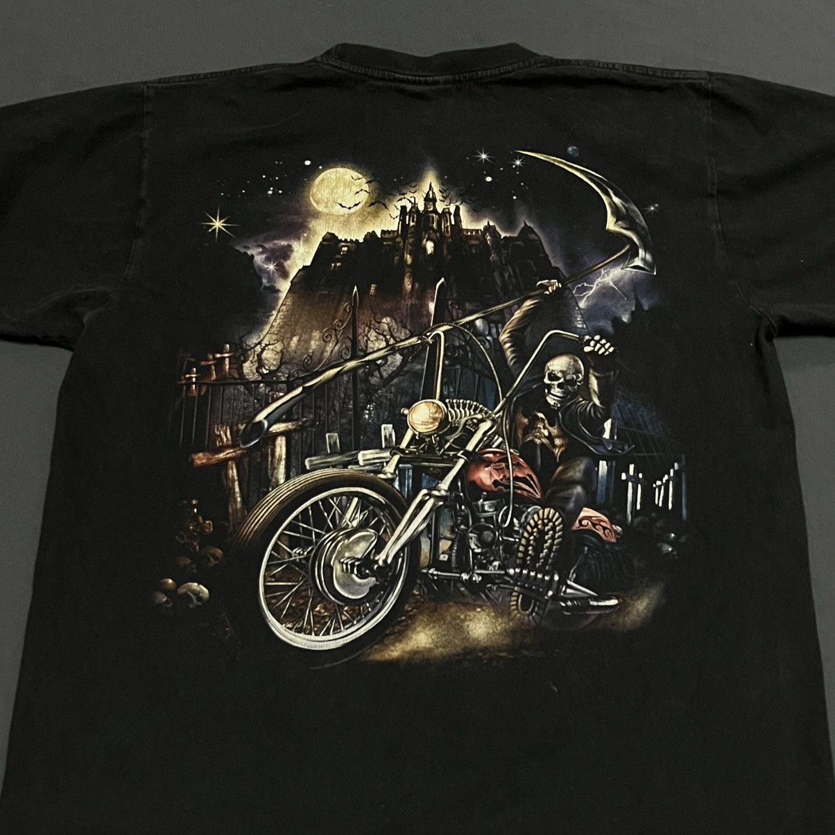 Band Tees × Vintage Vintage Y2K SKELETON CREEPY FACE ABSTRACT ANGRY HORROR BONES Size US L / EU 52-54 / 3 - 4 Thumbnail