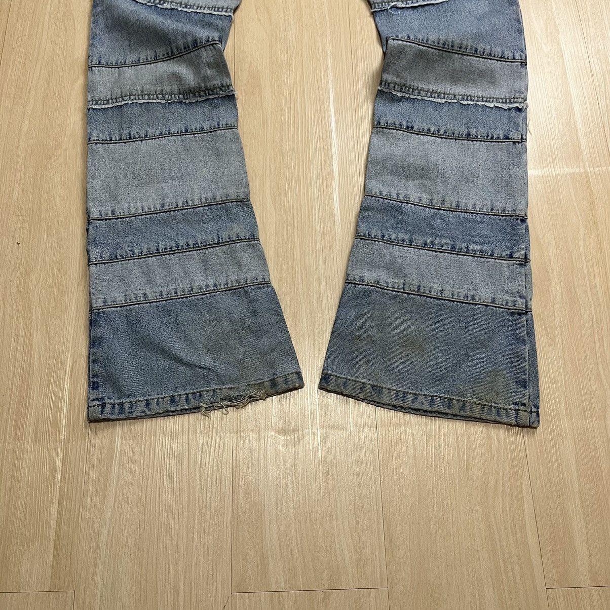If Six Was Nine Haggi Style Jambage Flared Denim Pants Size US 28 / EU 44 - 8 Thumbnail