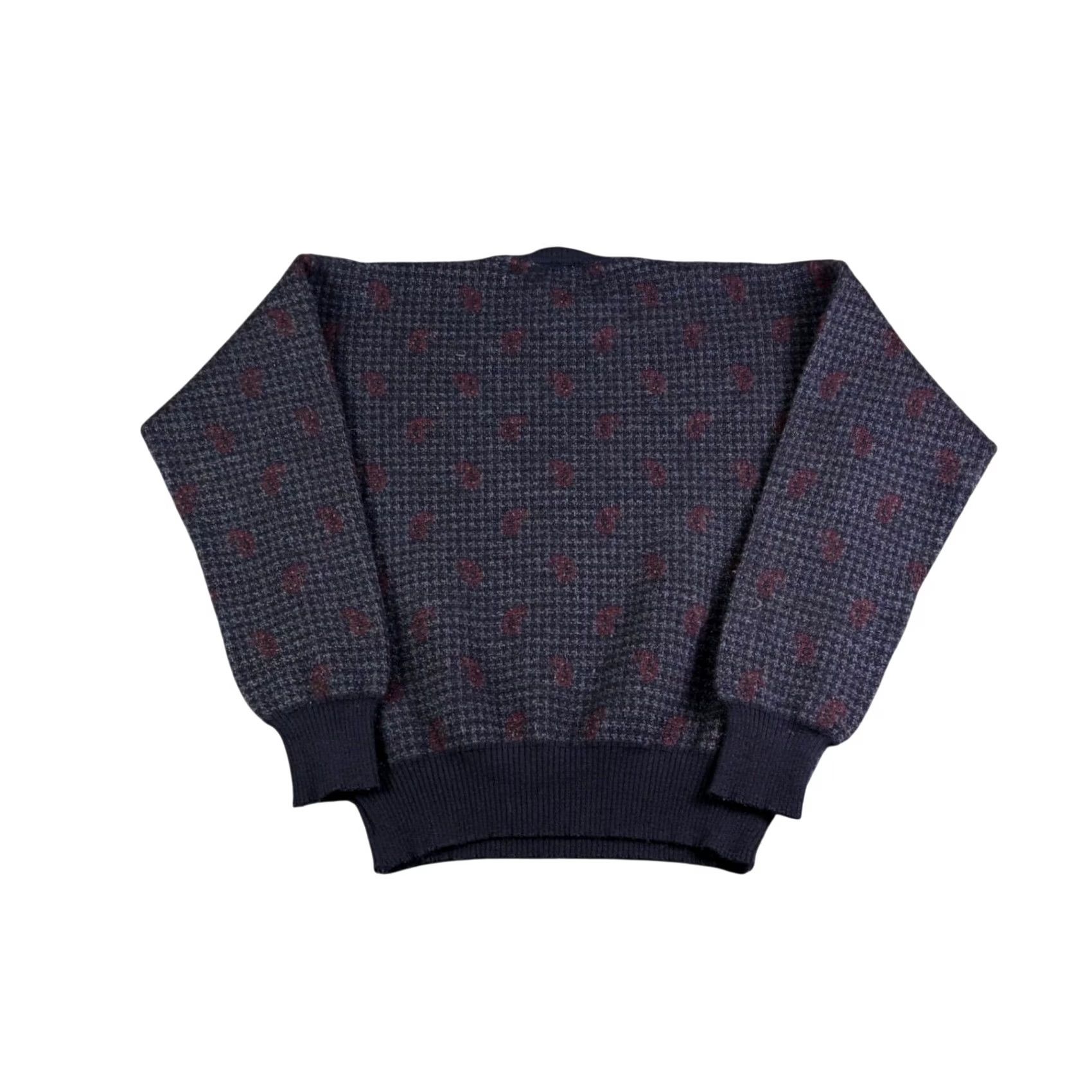 Vintage VINTAGE Cross Country Traders Merino Wool Paisley Sweater Mens XL Navy Blue Uruguay Redefined Size US XL / EU 56 / 4 - 2 Thumbnail