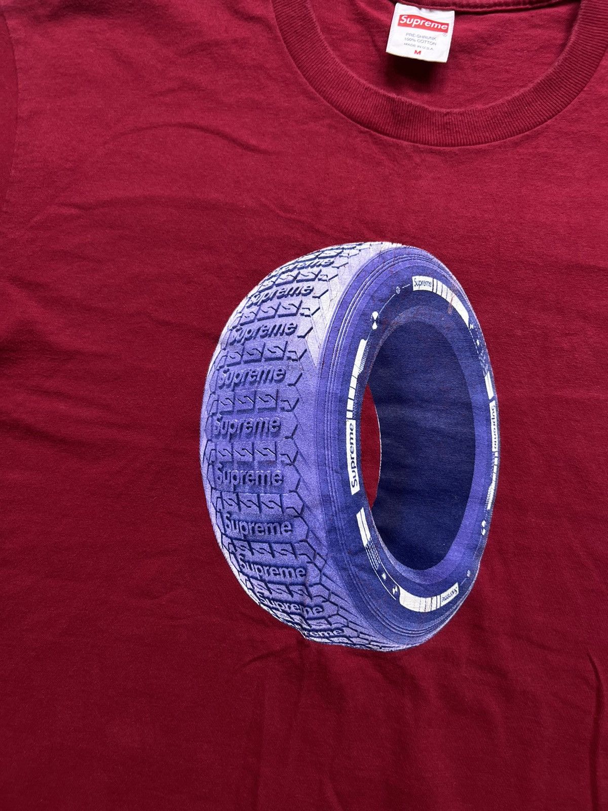 Supreme 00’s SUPREME TIRE Y2K BIG LOGO RARE VINTAGE TEE Y2K Size US M / EU 48-50 / 2 - 4 Thumbnail