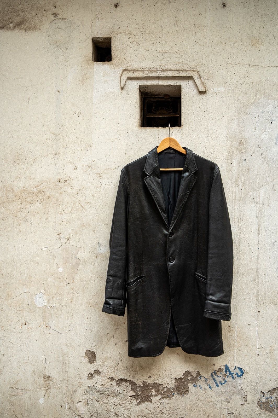 Yohji Yamamoto Yohji Yamamoto Pour Homme AW1997 leather overcoat Size US M / EU 48-50 / 2 - 2 Thumbnail
