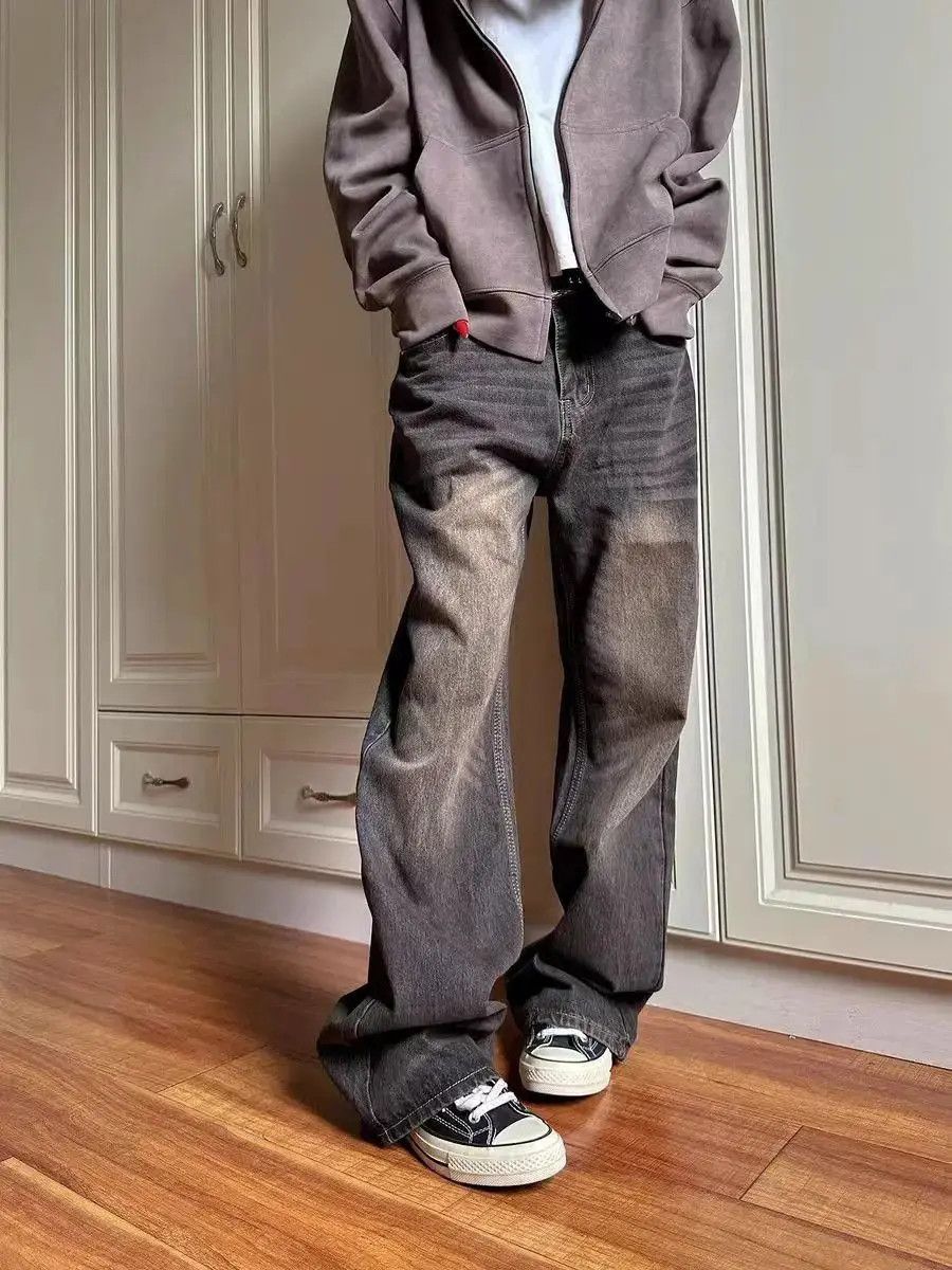 Japanese Brand Vintage washed street Y2K baggy micro flare jeans Size US 32 / EU 48 - 4 Thumbnail
