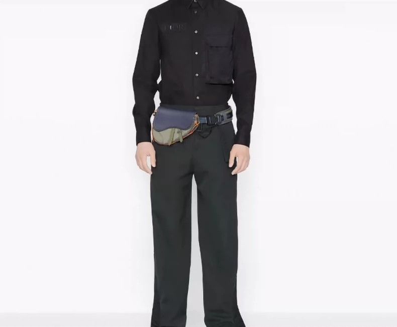 Dior DIOR size 37 Solid Long Sleeve Shirt with Patch Pocket shir Size US M / EU 48-50 / 2 - 2 Thumbnail