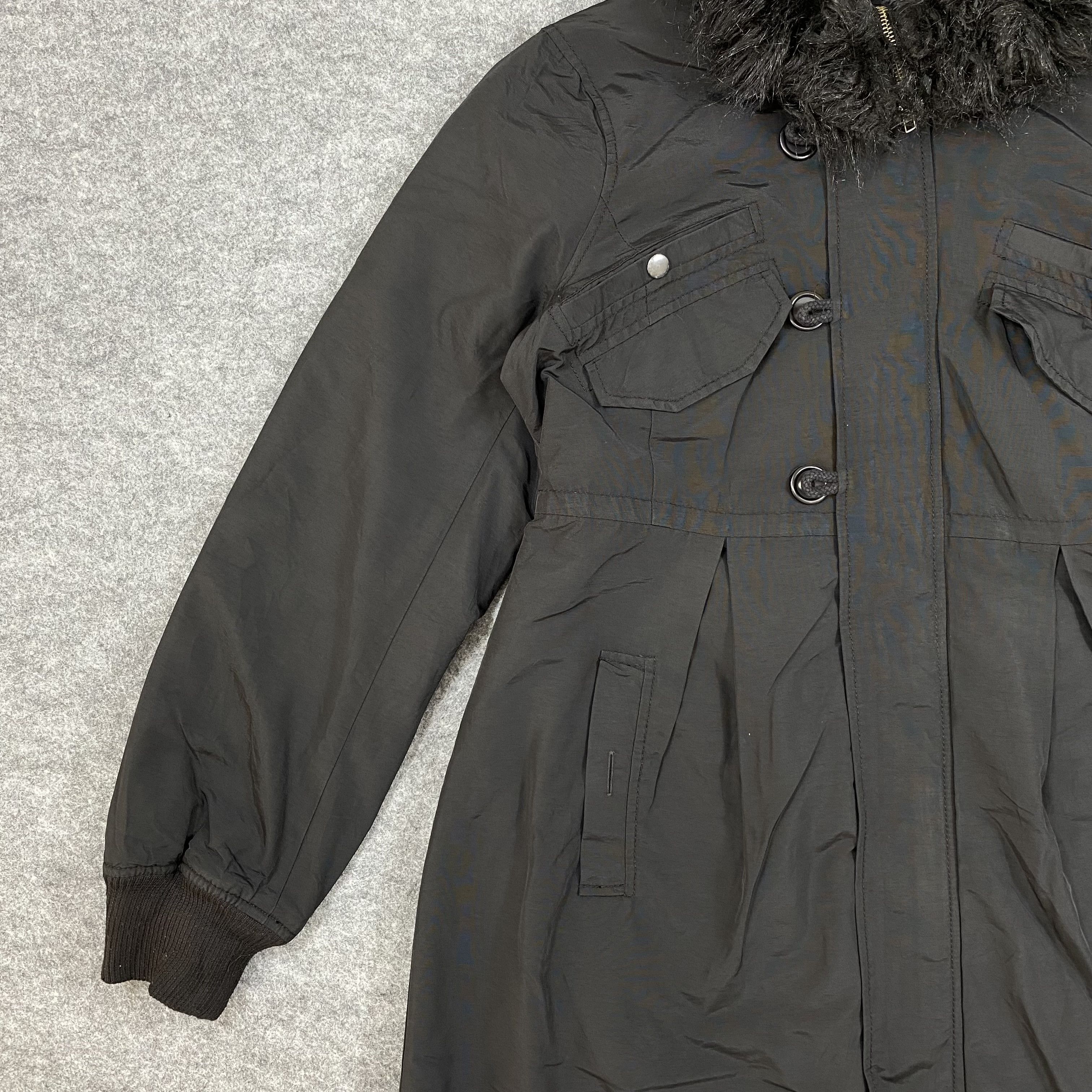 French Connection FRENCH CONNECTION Fishtail Parka Faux Fur Hood Jacket-J645 Size US S / EU 44-46 / 1 - 4 Thumbnail