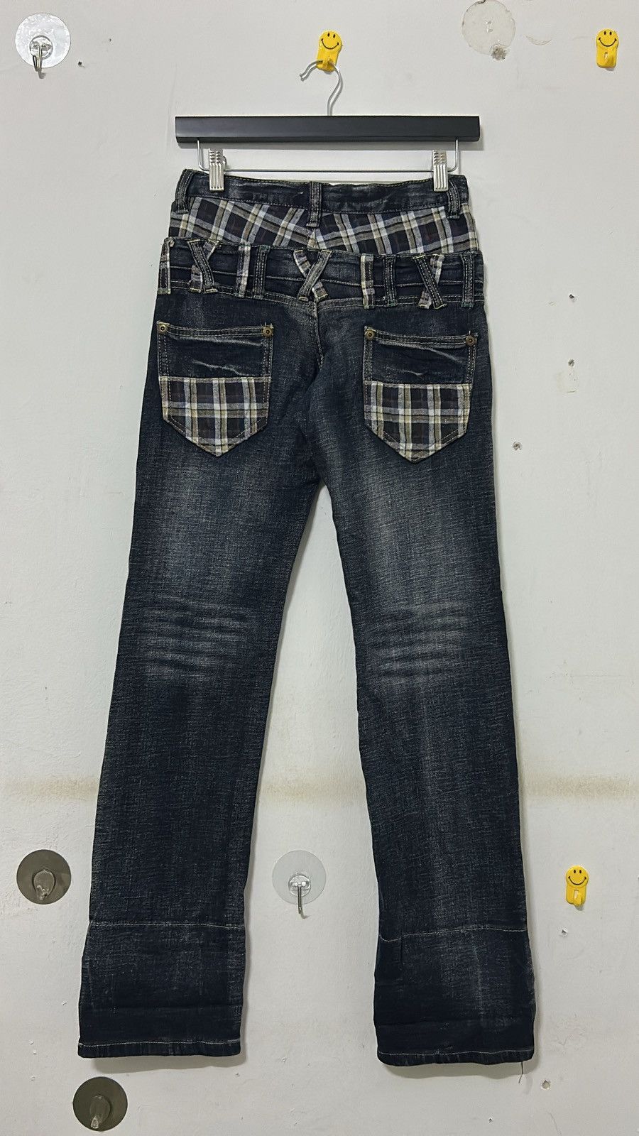 Japanese Brand Double Waist Jeans ‘ goodluck bigwave ’ Size 26" / US 2 / IT 38 - 2 Thumbnail