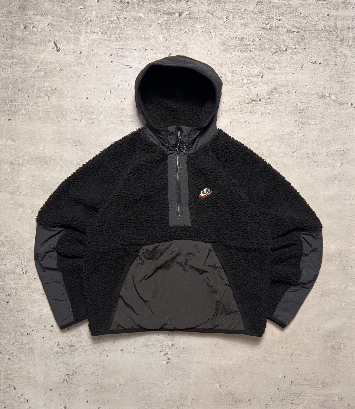 Nike × Vintage NIKE VINTAGE BASIC LOGO TEDDY FLEECE zip HOODIE Size US M / EU 48-50 / 2 - 1 Thumbnail