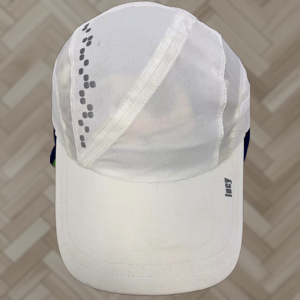 Vintage Lucy Baseball Cap Mens One Size White Adjustable Vented Logo 447 Super Light Spring Summer Baseball Cap Mens White Adjustable Vented Logo 447 Size ONE SIZE - 1 Thumbnail