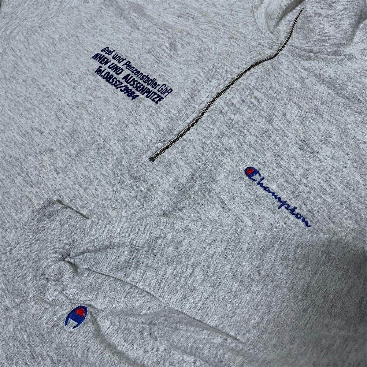 Champion Vintage Champion Half Zip Sweatshirt Hype Sportswear 90s Size US XXL / EU 58 / 5 - 4 Thumbnail