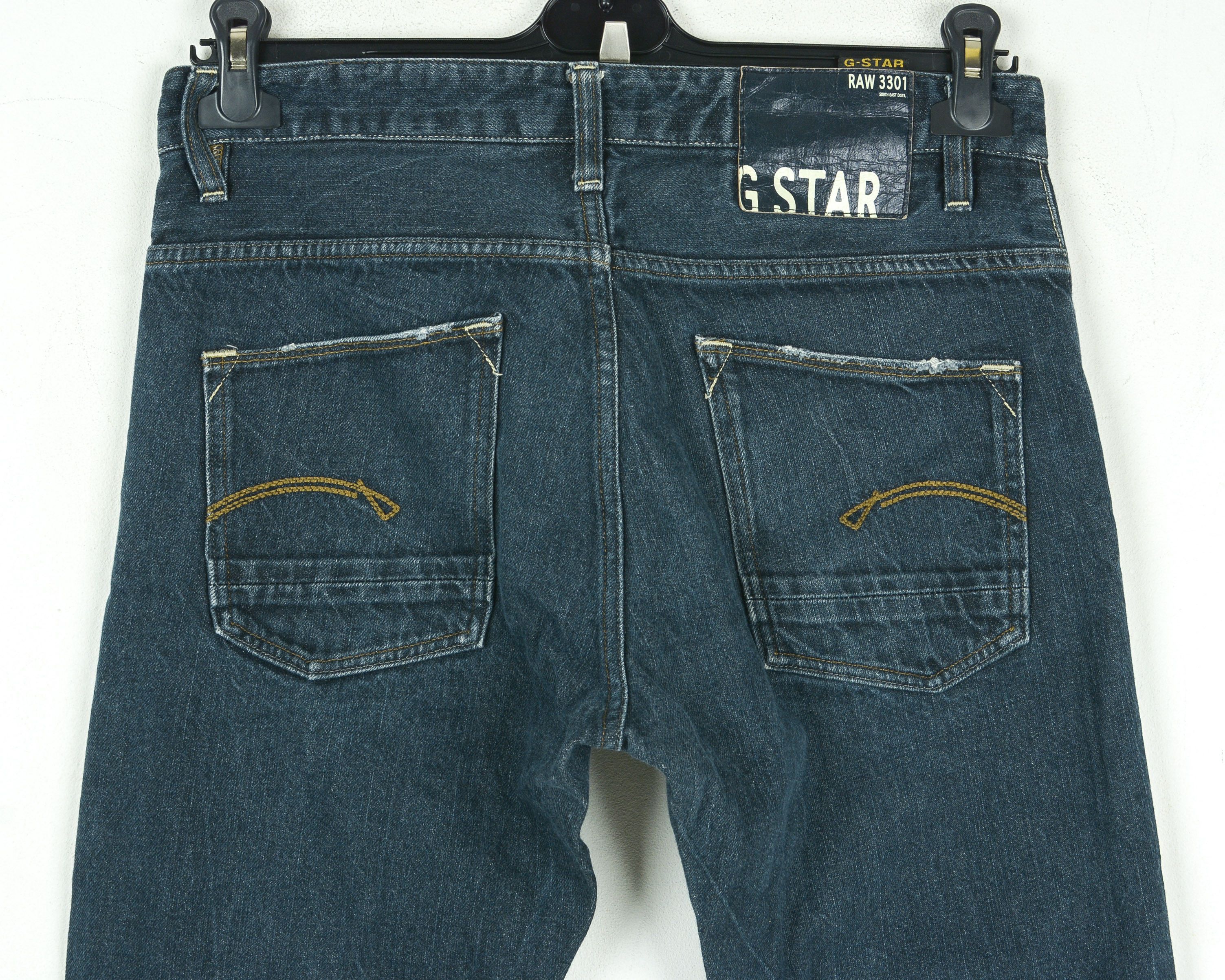 G-Star Yield Slim W33 L32 Straight Leg Jeans Pants Trousers Casual Size US 33 - 5 Thumbnail