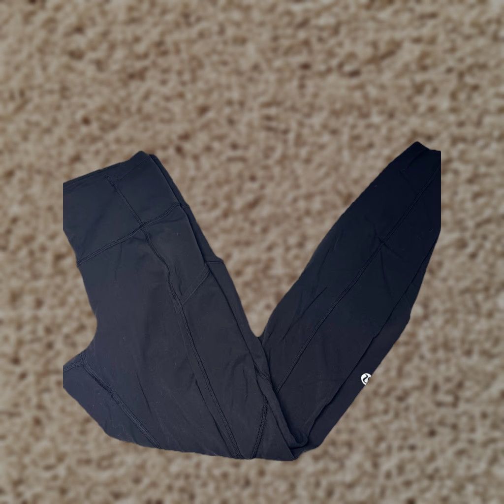 Lululemon Leggings Womens Size 4 Black High Waist Tummy Control Pockets Slim Skinny Activewear Yoga Running Case: Leggings