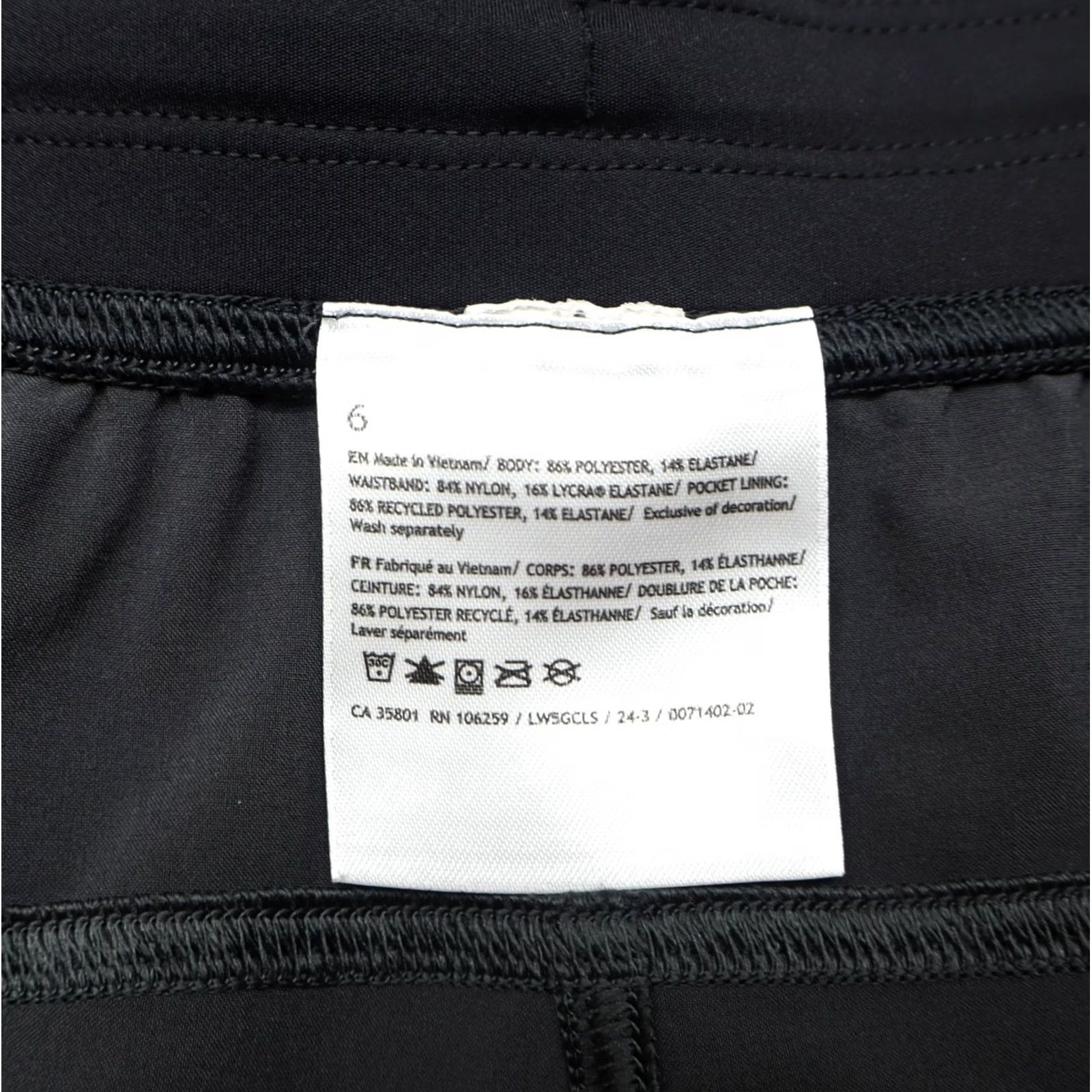 Lululemon Lululemon Women's Adapted State High Rise Jogger Colourblock Black/White Sz 6 Size 28" / US 6 / IT 42 - 5 Thumbnail