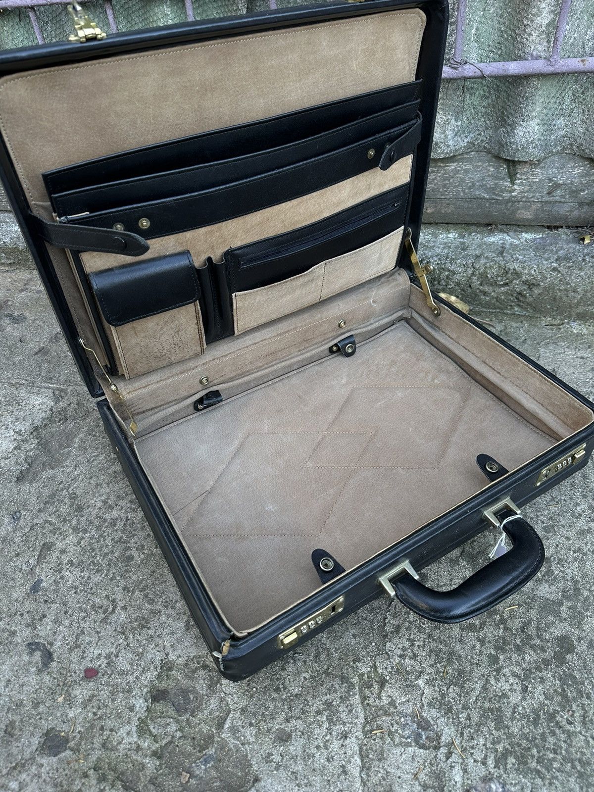 Leather × Vintage 1960/70s Sterling Combination Lock Leather Briefcase Size ONE SIZE - 23 Thumbnail