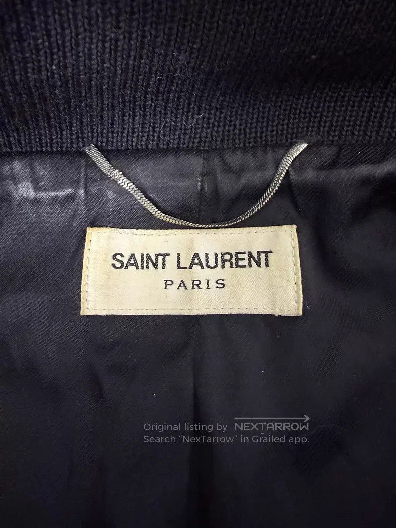 Saint Laurent Paris Saint Laurent Paris Black and White Patchwork Baseball Jac Size US M / EU 48-50 / 2 - 5 Thumbnail