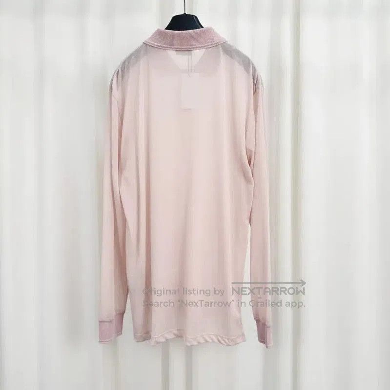 Dior Dior Long Sleeve Pink Embroidered Polo Shirt . Size US L / EU 52-54 / 3 - 2 Thumbnail