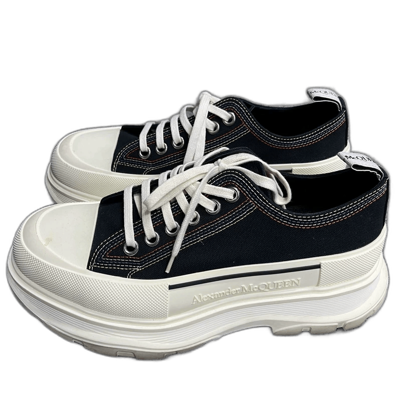Alexander McQueen Alexander McQueen Black and White Casual Sneakers Size US 9 / EU 42 - 1 Thumbnail