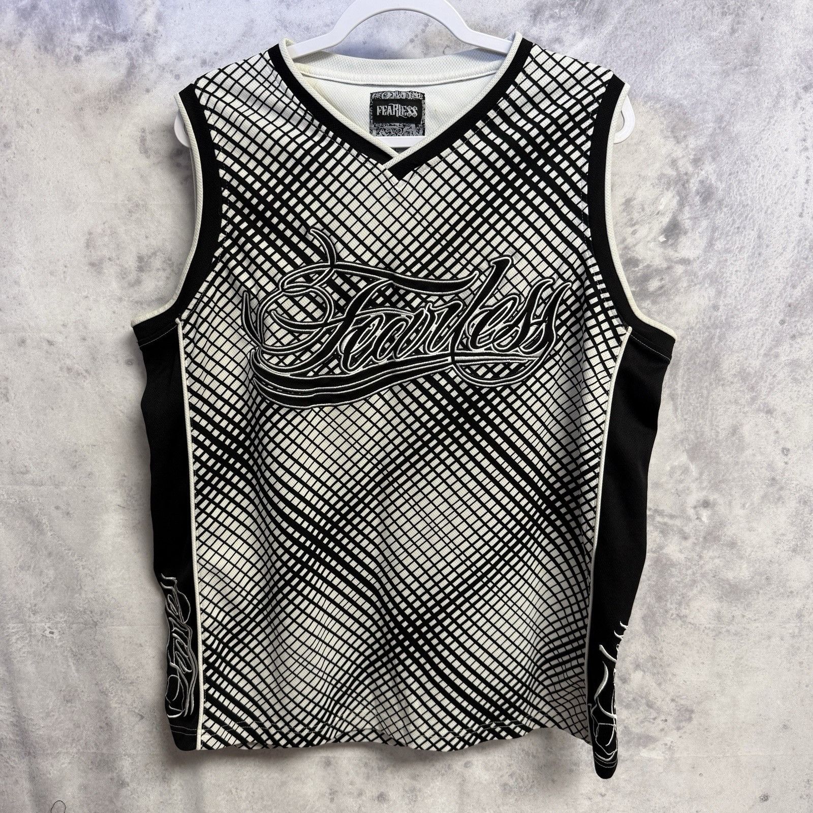Vintage Vintage Y2K Fearless Jersey Mens Large Grunge Streetwear Size US L / EU 52-54 / 3 - 1 Thumbnail