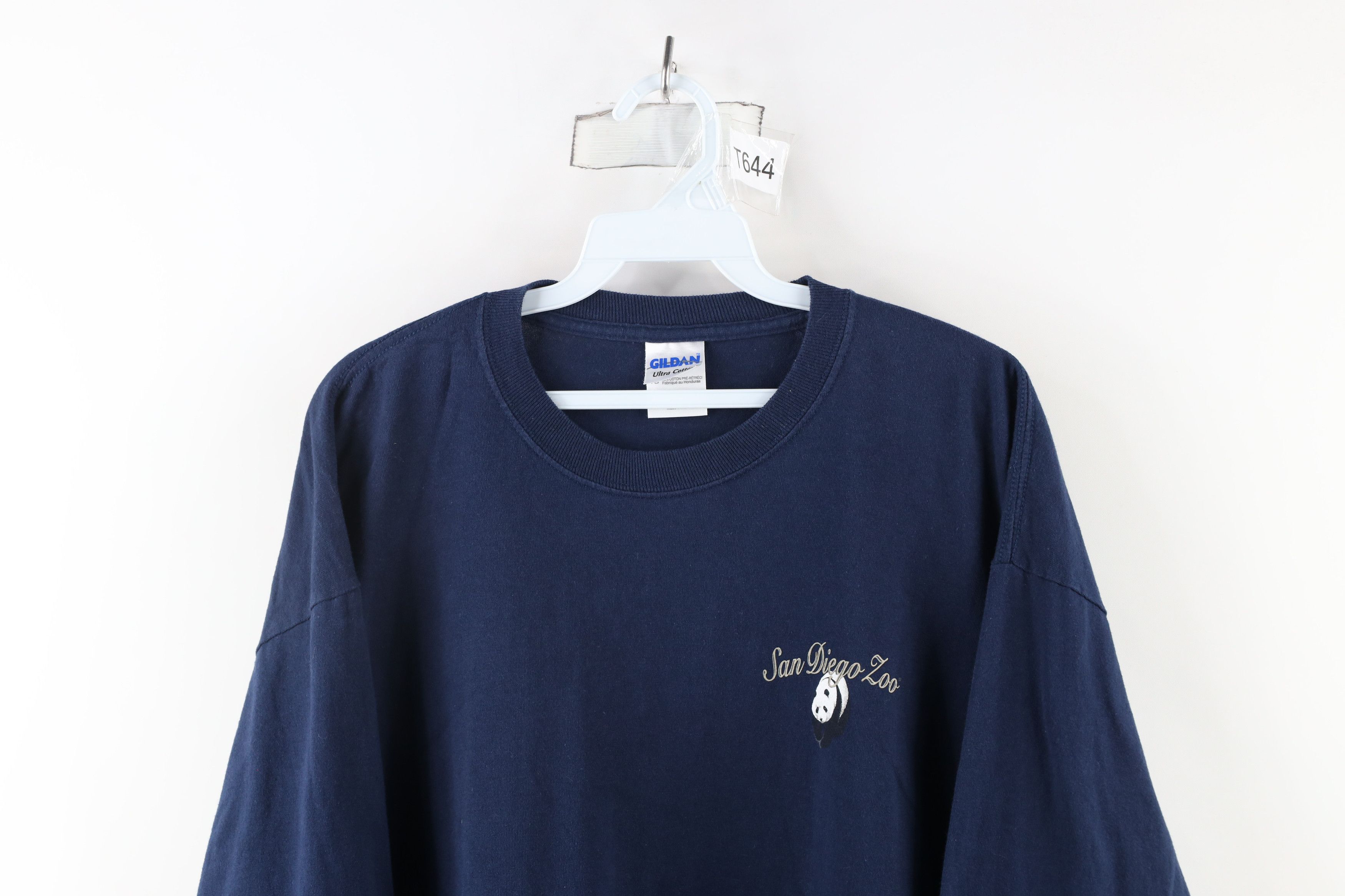 Vintage Vintage 90s Streetwear Zoo Panda Bear Long Sleeve T-Shirt Size US XL / EU 56 / 4 - 2 Thumbnail