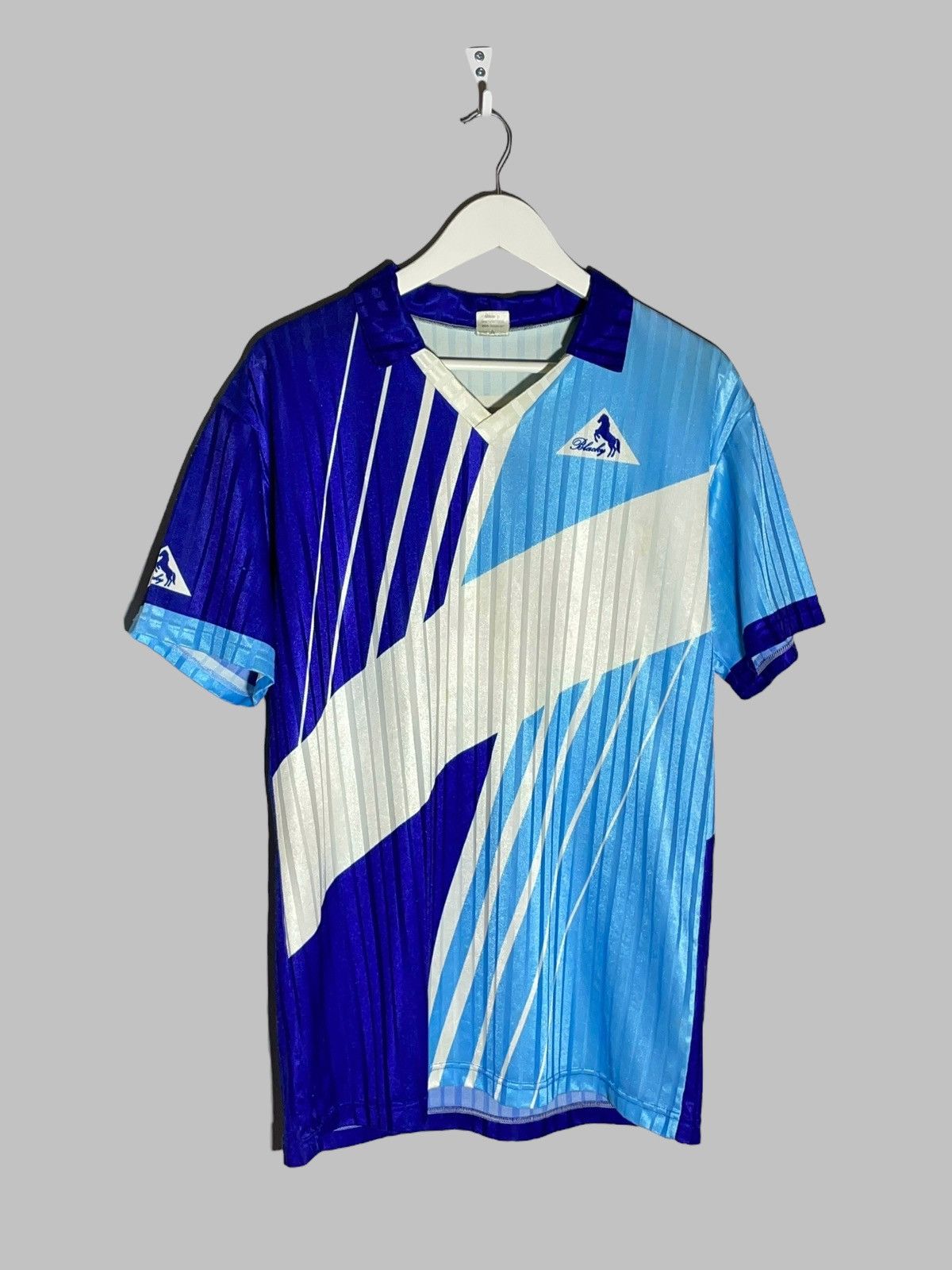 Vintage Blacky Vintage 1980’s 90’s Blue Football Shirt Soccer Jersey Size US L / EU 52-54 / 3 - 2 Thumbnail