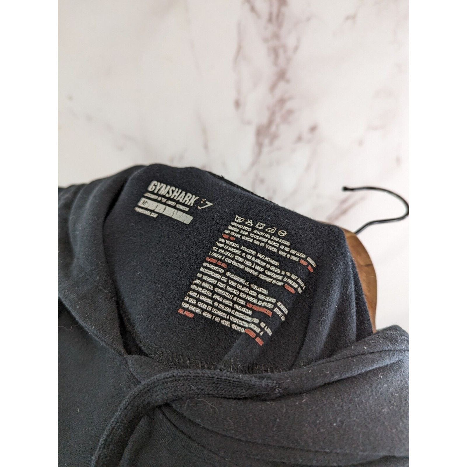 Gymshark Gymshark Hoodie Mens Medium Black Pullover Sweatshirt Logo Size US M / EU 48-50 / 2 - 3 Thumbnail