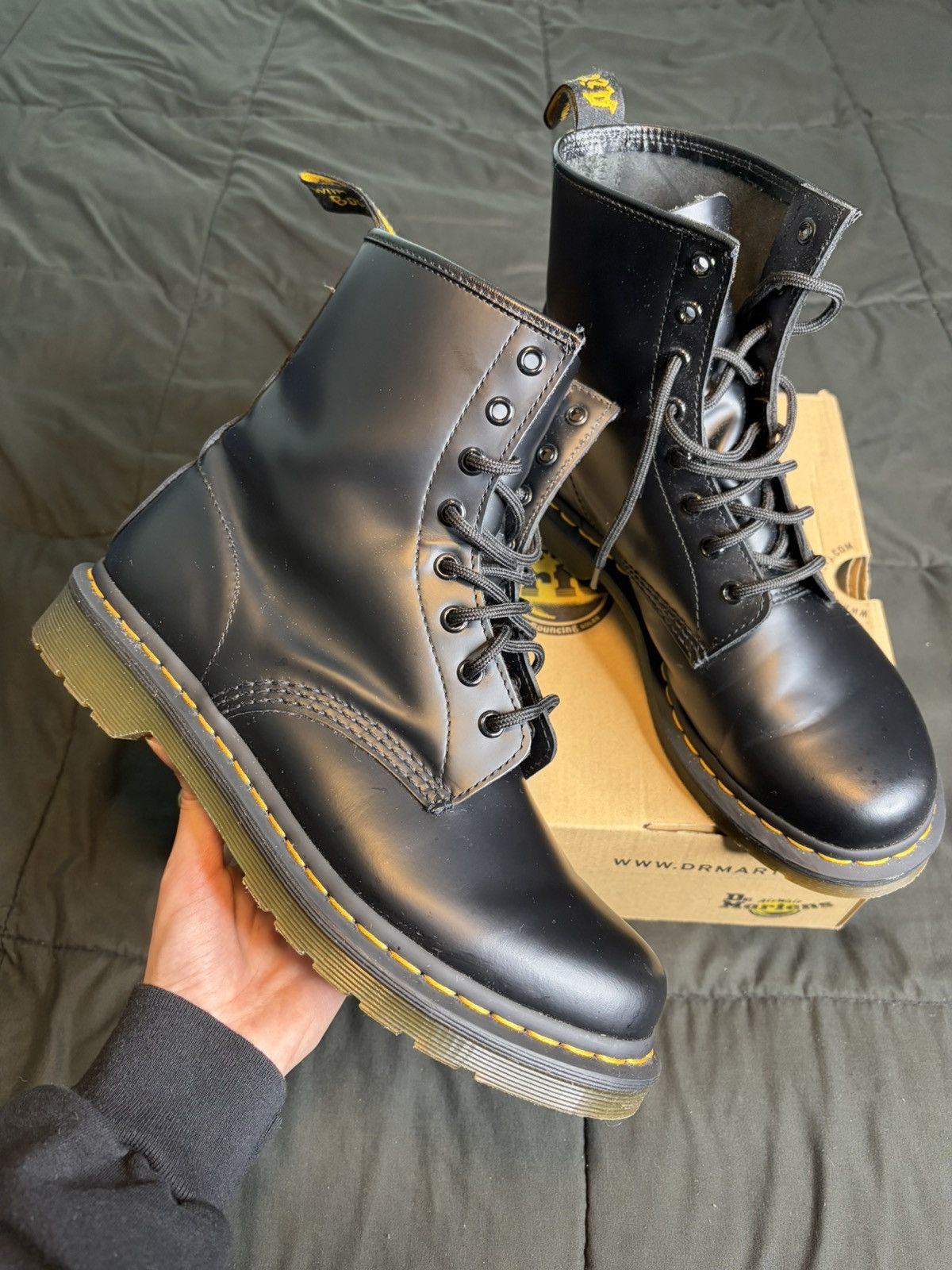 Dr. Martens Dr. Martens 1460W “Black” Boots Size US 10 / EU 43 - 6 Thumbnail