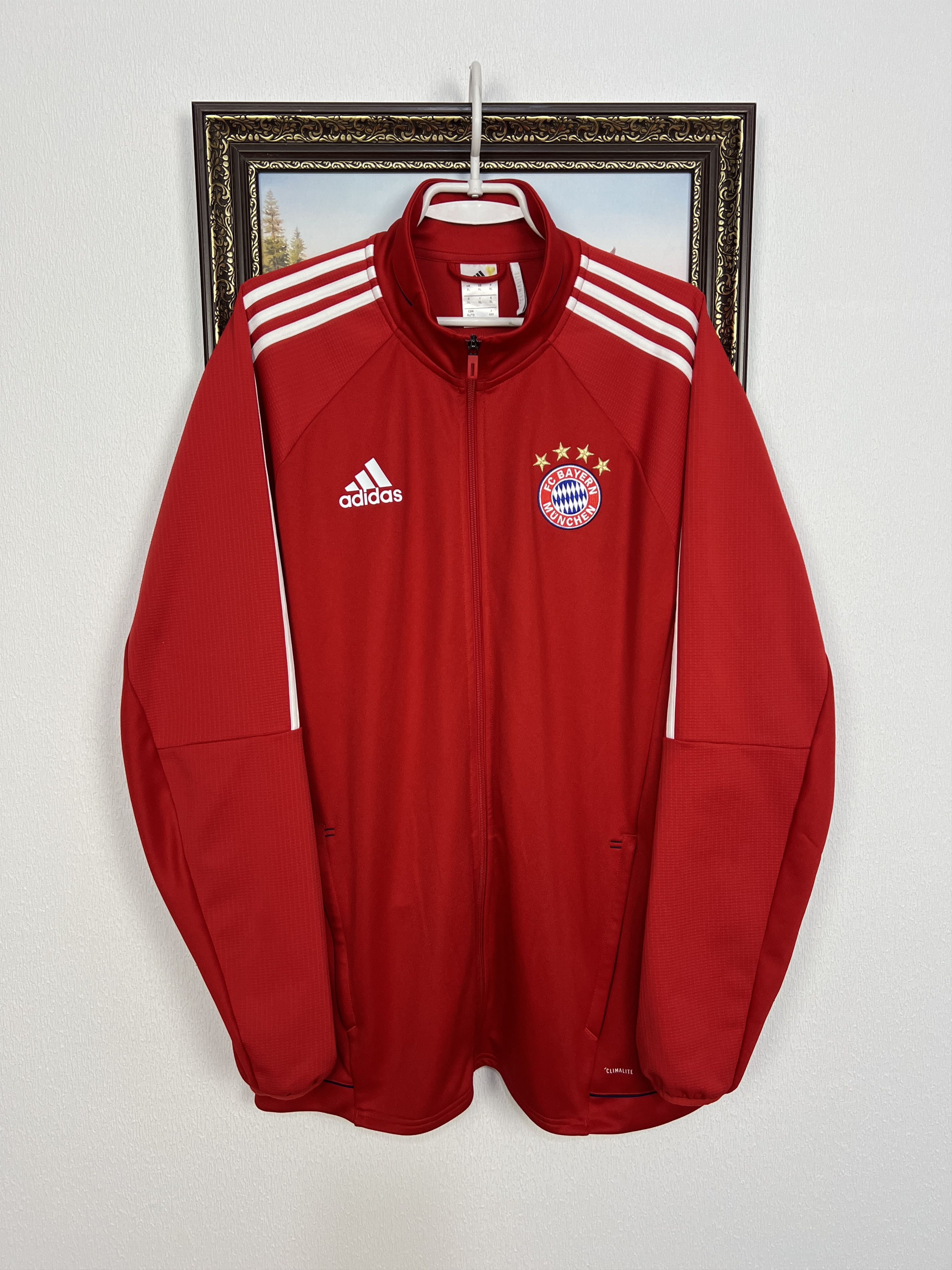 Adidas Originals Bayern Munich Football Jacket Soccer Track Top Size US XL / EU 56 / 4 - 1 Thumbnail