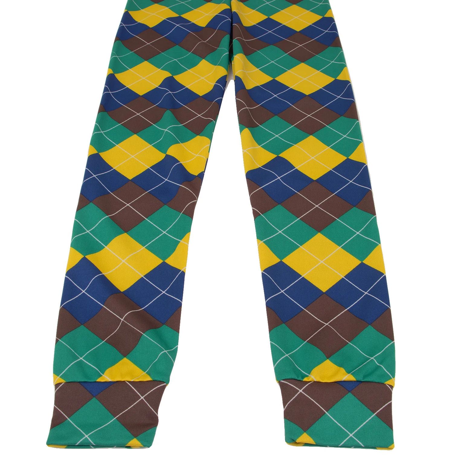 Comme des Garcons Homme Plus Checkered Leggings Pants in Green, Blue, and Brown Size US 30 / EU 46 - 4 Thumbnail