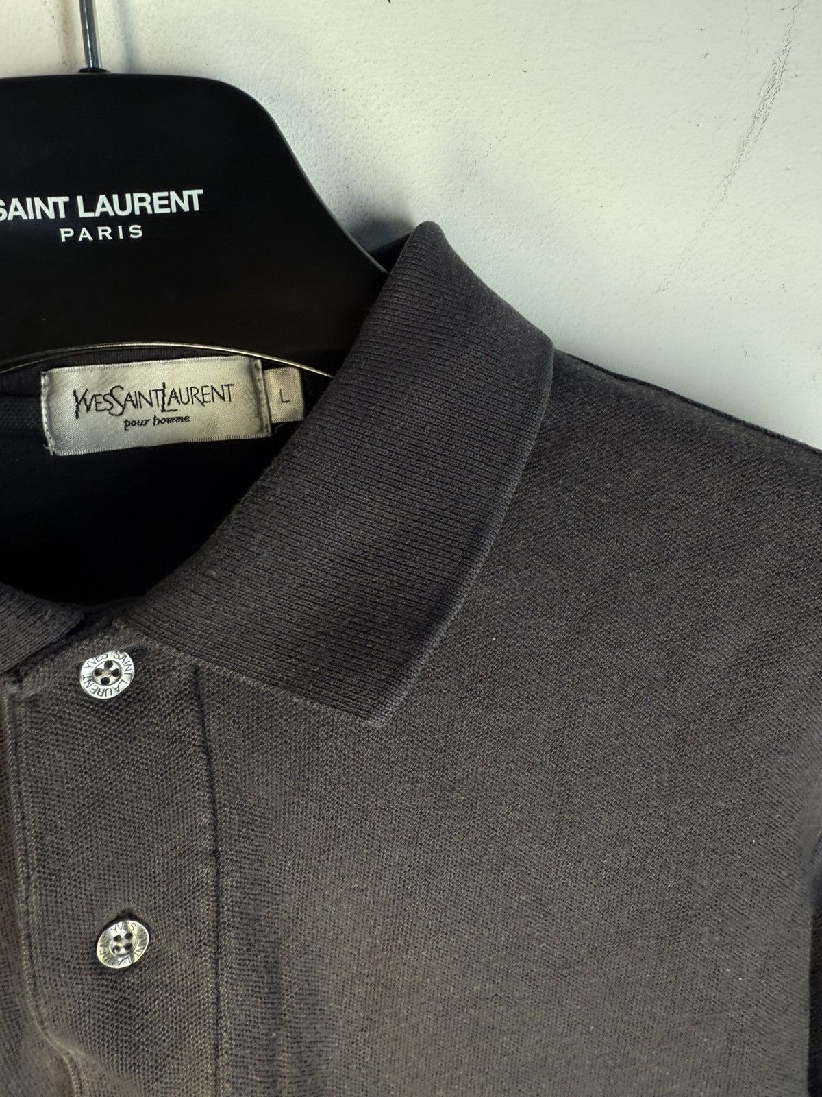 Yves Saint Laurent Grey YSL Polo Shirt Summer YSL Shirt YSL Tee Vintage Size US M / EU 48-50 / 2 - 7 Thumbnail