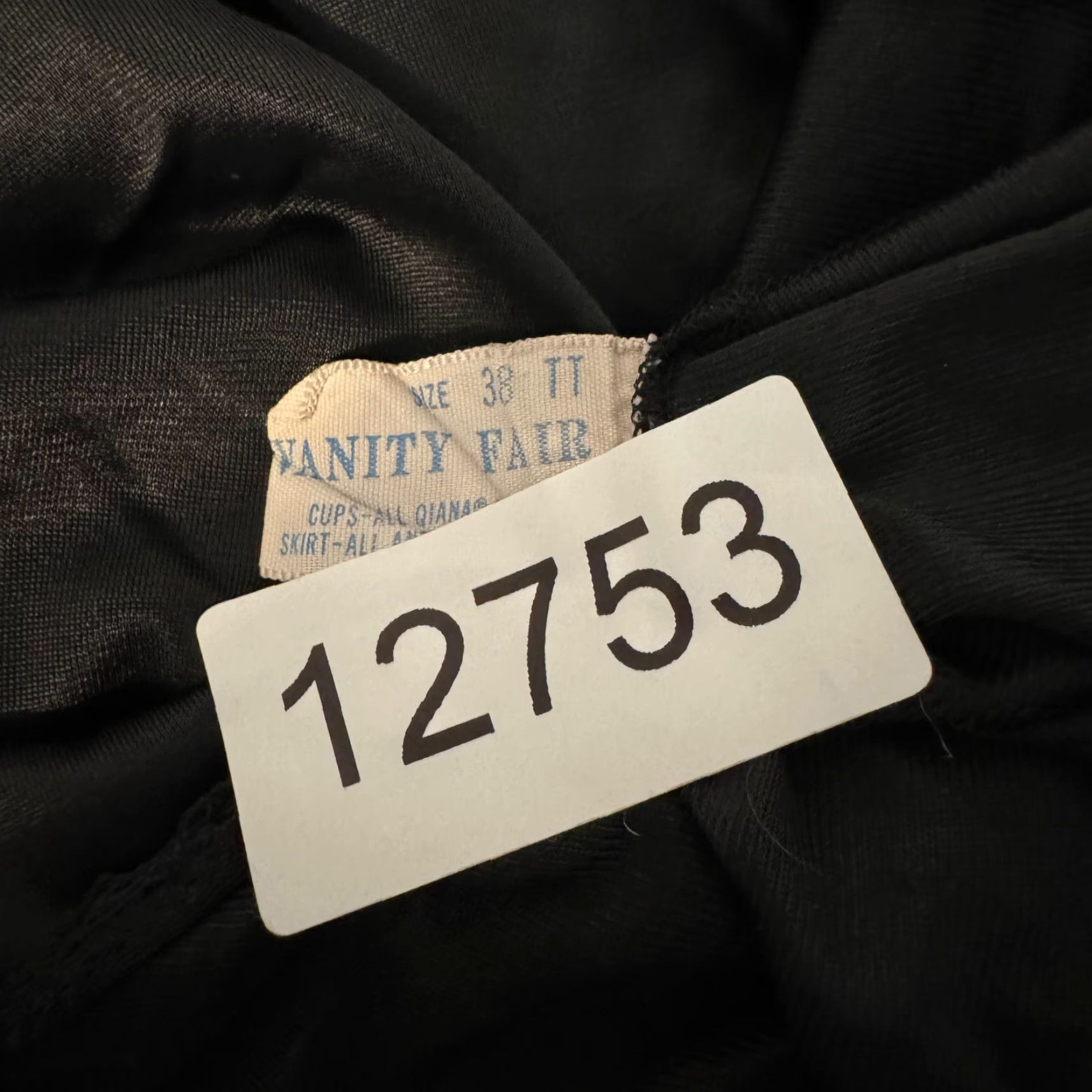 Vintage VINTAGE Vanity Fair Slip Dress L - Black Midi Lingerie 38 Medium Large Dress Size L / US 10 / IT 46 - 8 Thumbnail