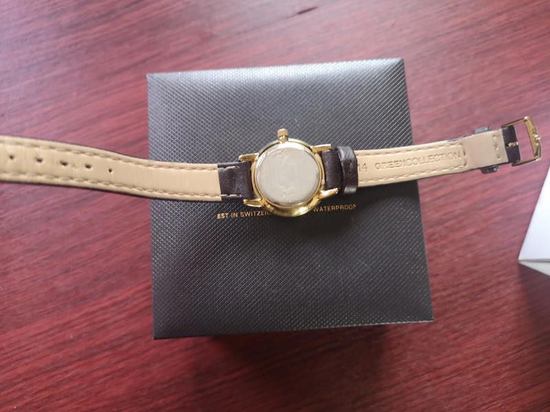 Designer Rotary gold plated dial ladies brown leather strap watch Size ONE SIZE - 6 Thumbnail