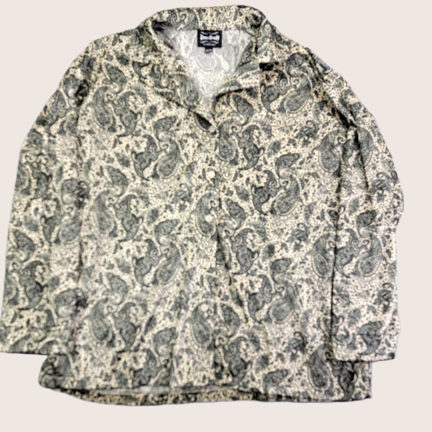 Vintage Dogg Supply By Snoop Dogg Pajamas Soft Mens XL Lounge Shirt beige paisley Pajama Top Mens XL beige Paisley Dogg Supply By Snoop Dogg Size US XL / EU 56 / 4 - 1 Thumbnail