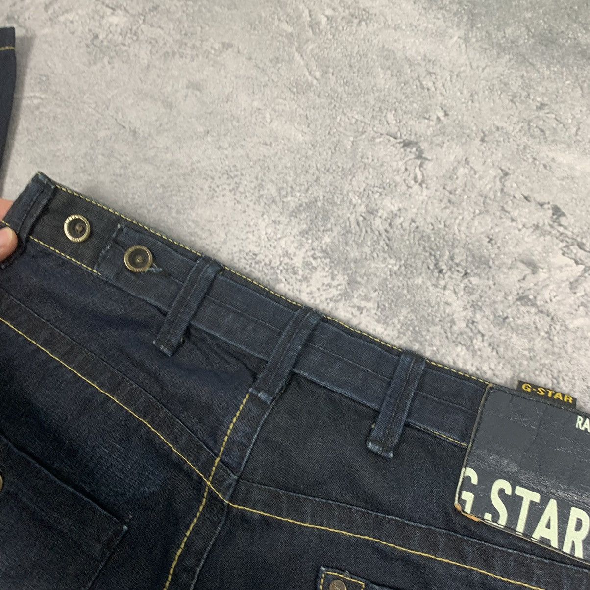 G-Star Vintage Y2K G-Star Raw Big Logo Jeans Size 33/34 Blue Size US 33 - 13 Thumbnail