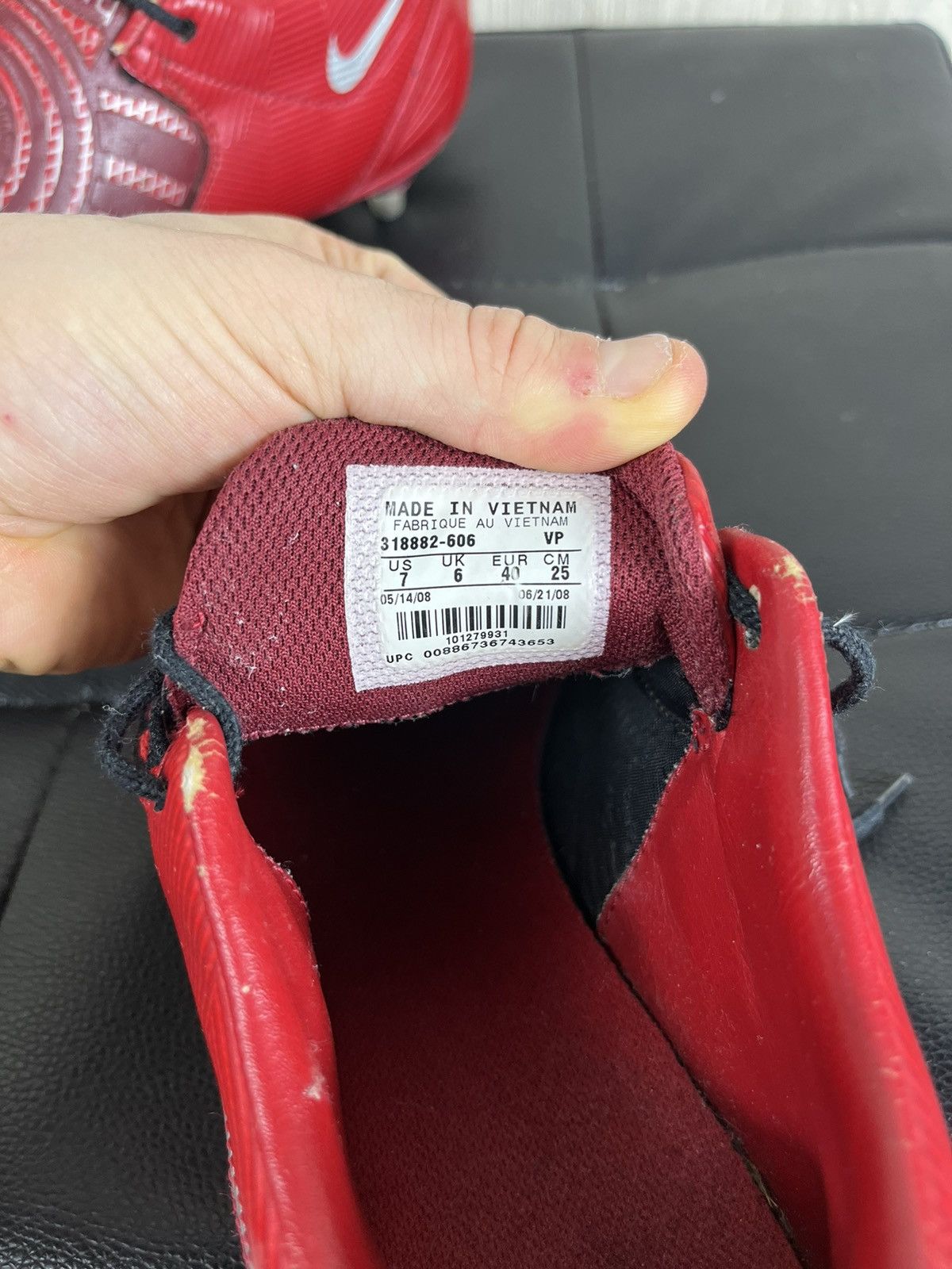 Nike × Vintage Vintage Nike total 90 shoes soccer boots cleats Size US 7 / EU 40 - 25 Thumbnail