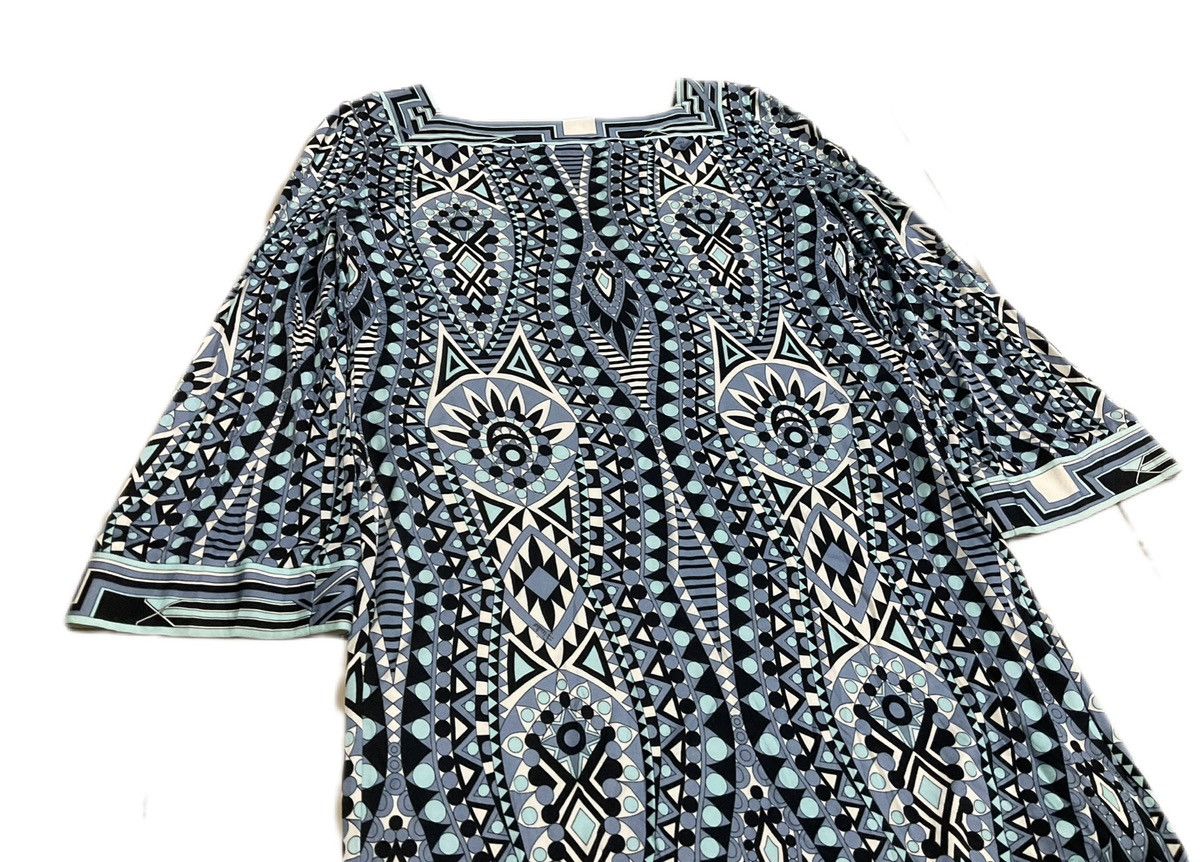 Designer × Emilio Pucci 🔥Rare Vintage Emilio Pucci Iconic Dress Abstract Blue Print Size S / US 4 / IT 40 - 6 Thumbnail