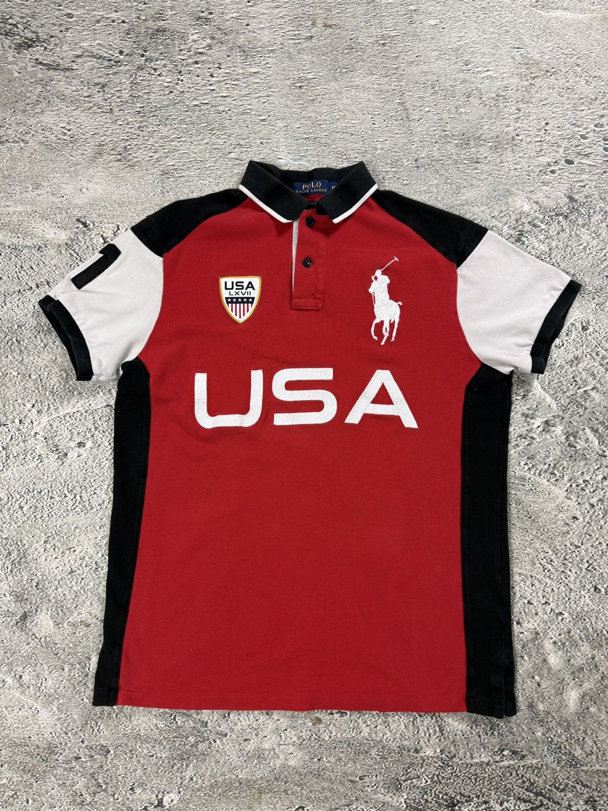 Ralph Lauren Chief Keef Polo Ralph Lauren red USA big pony Size US M / EU 48-50 / 2 - 1 Thumbnail