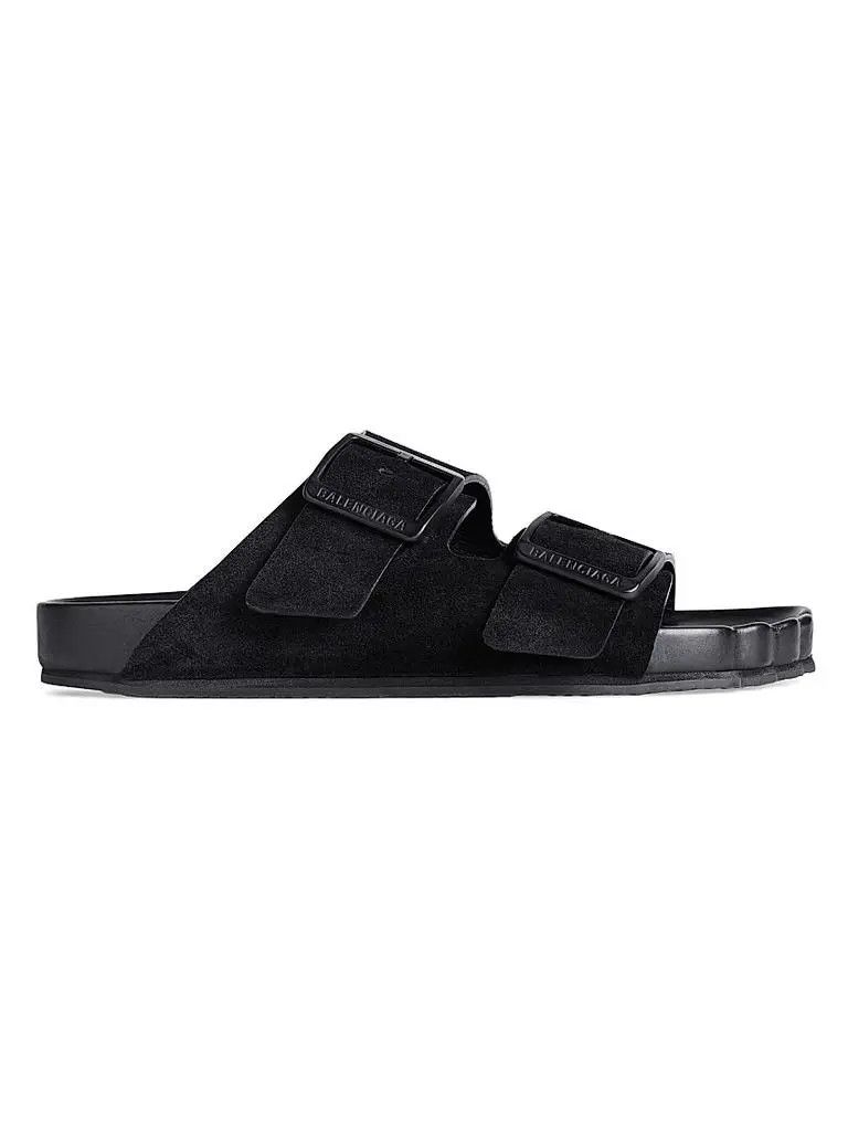 Balenciaga o1s1wg110426 Sunday Sandals in Black Size US 9 / IT 39 - 1 Thumbnail