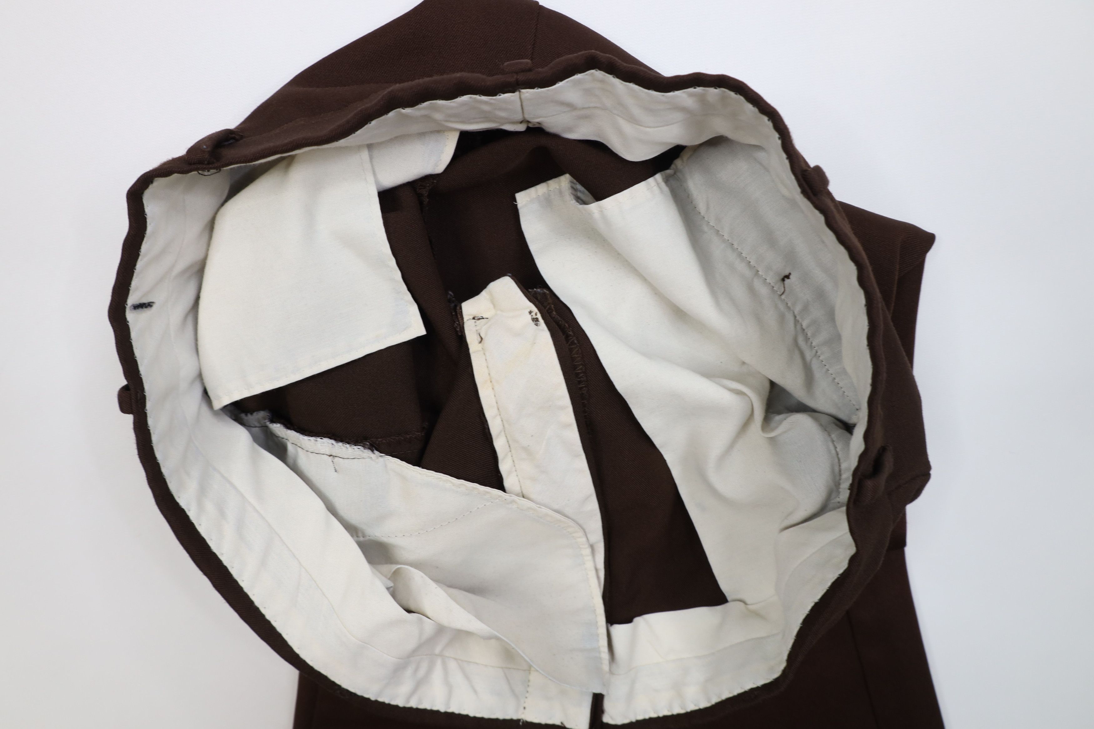 Vintage Vintage 70s Streetwear Flared Wide Leg Chino Pants Brown Size US 38 / EU 54 - 7 Thumbnail