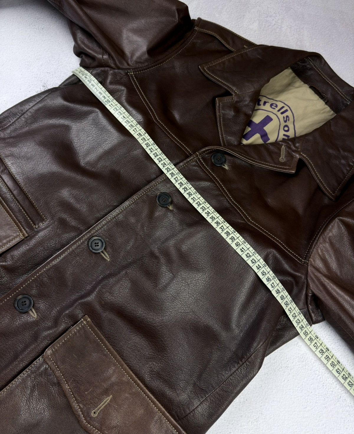 Strellson Mens Strellson Swiss Cross Vintage Jakcet Brown Size 50 Size US L / EU 52-54 / 3 - 14 Thumbnail