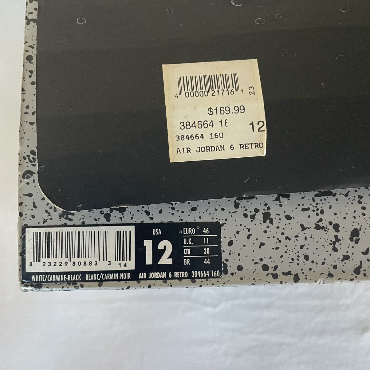 Jordan Brand × Nike Nike Air Jordan 6 Retro Carmine 2014 Mens US Size 12 Size US 12 / EU 45 - 8 Thumbnail