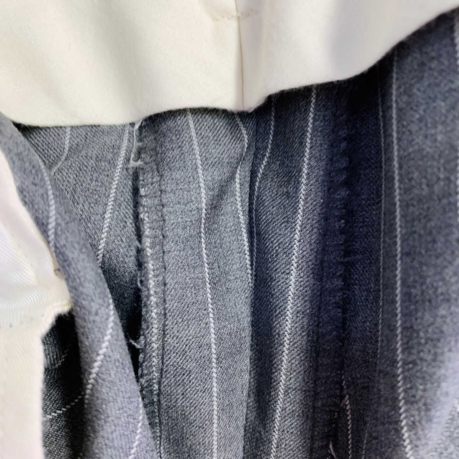Ralph Lauren RALPH LAUREN Regular Grey Stripe Wool Notch Lapel Suit Size 40R - 15 Thumbnail