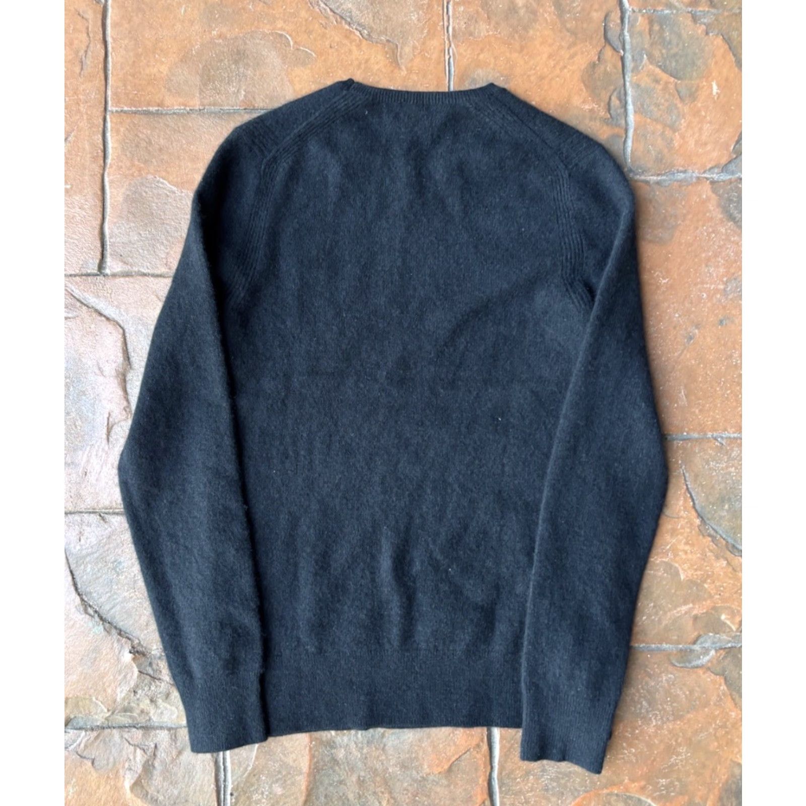 Saks Fifth Avenue Saks Fifth Avenue Cashmere Sweater Womens XS Black Puff Sleeve Crew Neck Pullover 100% Cashmere Knit Size XS / US 0-2 / IT 36-38 - 3 Thumbnail