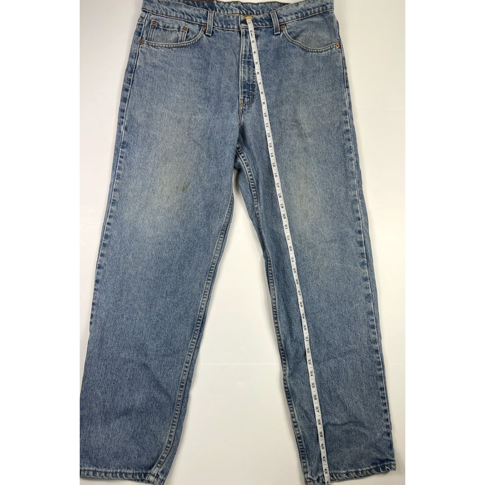 Levi's VINTAGE Levi's 550 Relaxed Fit Jeans 36x32 Blue Denim 90s Grunge Mens Size US 36 / EU 52 - 7 Thumbnail
