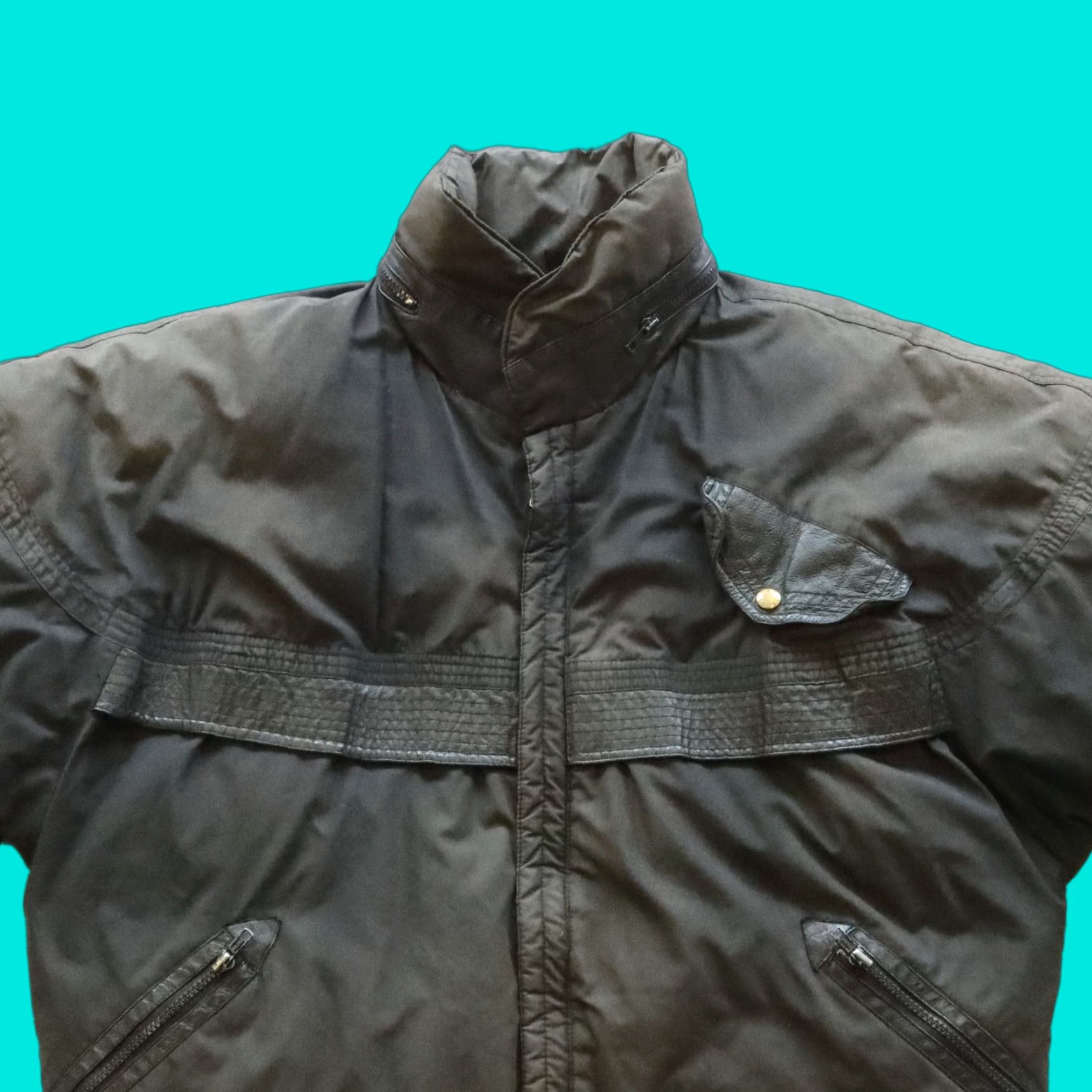 Vintage VINTAGE Triple F.A.T. Goose Puffer Jacket Shirt Men L Black"} Size US L / EU 52-54 / 3 - 1 Thumbnail