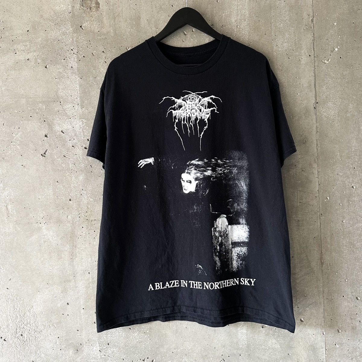 Band Tees Vintage DARKTHRONE “Blaze In The Northern Sky” T-Shirt Size US XL / EU 56 / 4 - 1 Thumbnail