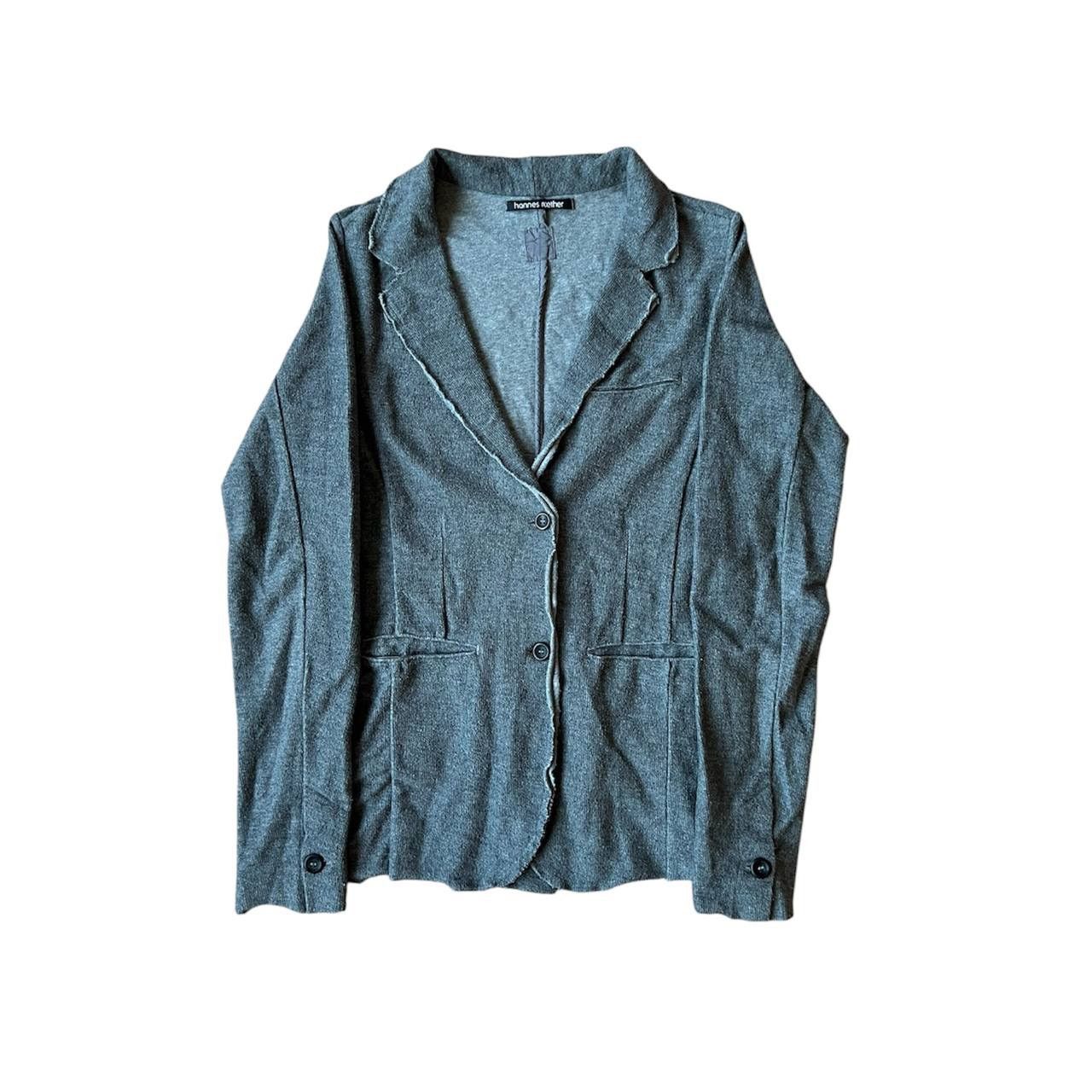 hannes roether HANNES ROETHER WOMAN GRAY AVANT GARDE BLAZER JACKET SIZE S Size S / US 4 / IT 40 - 1 Thumbnail