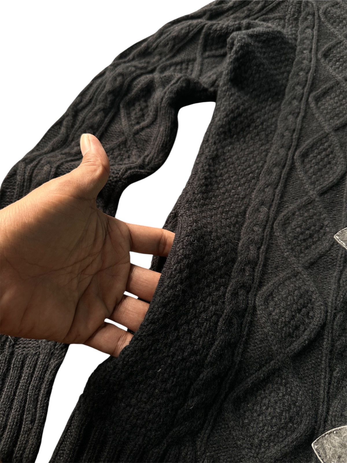 Burberry × Designer Burberry Black Label Knitwear Zip Hoodie Size M / US 6-8 / IT 42-44 - 4 Thumbnail