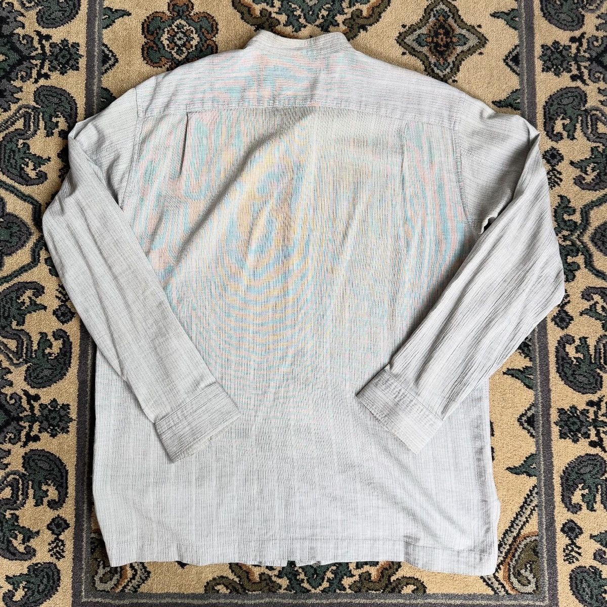 Issey Miyake Issey Miyake Men Archive Mandarine Band Collar Shirt Size US L / EU 52-54 / 3 - 3 Thumbnail