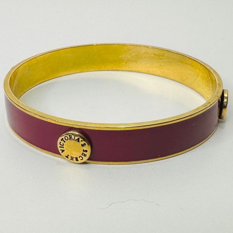 Victoria's Secret Victoria's Secret Purple & Gold Bangle Monogram Bracelet Size ONE SIZE - 8 Thumbnail