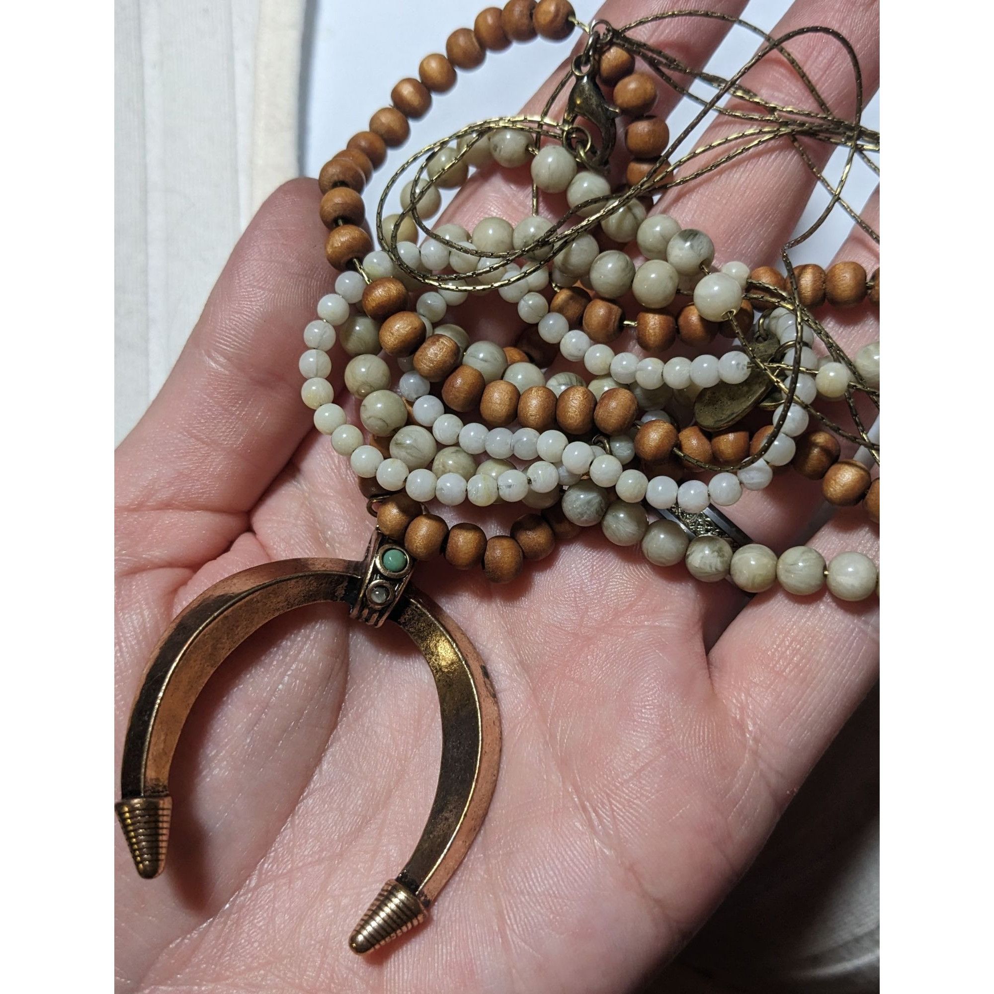 Other Bohemian Multilayer Gold Crescent Necklace Size ONE SIZE - 8 Thumbnail