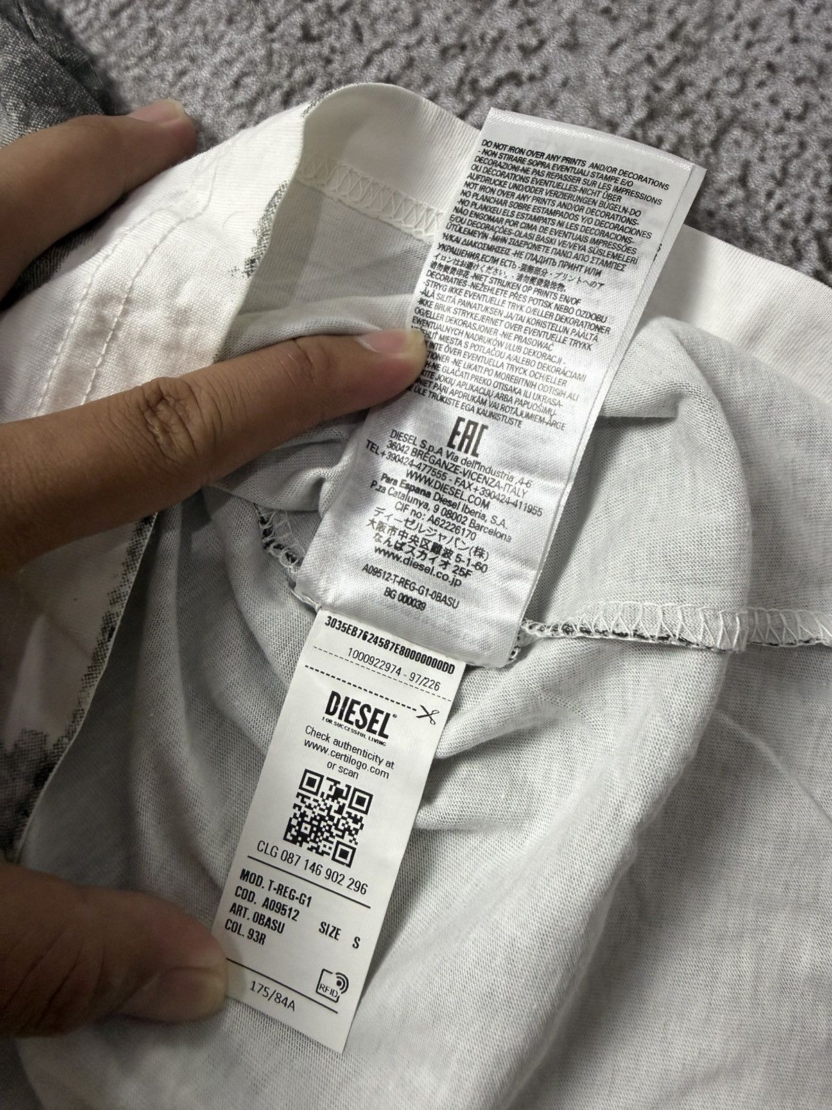 Diesel TYE DYE ARCHIVE DIESEL BIG LOGO TEE Size US S / EU 44-46 / 1 - 8 Thumbnail