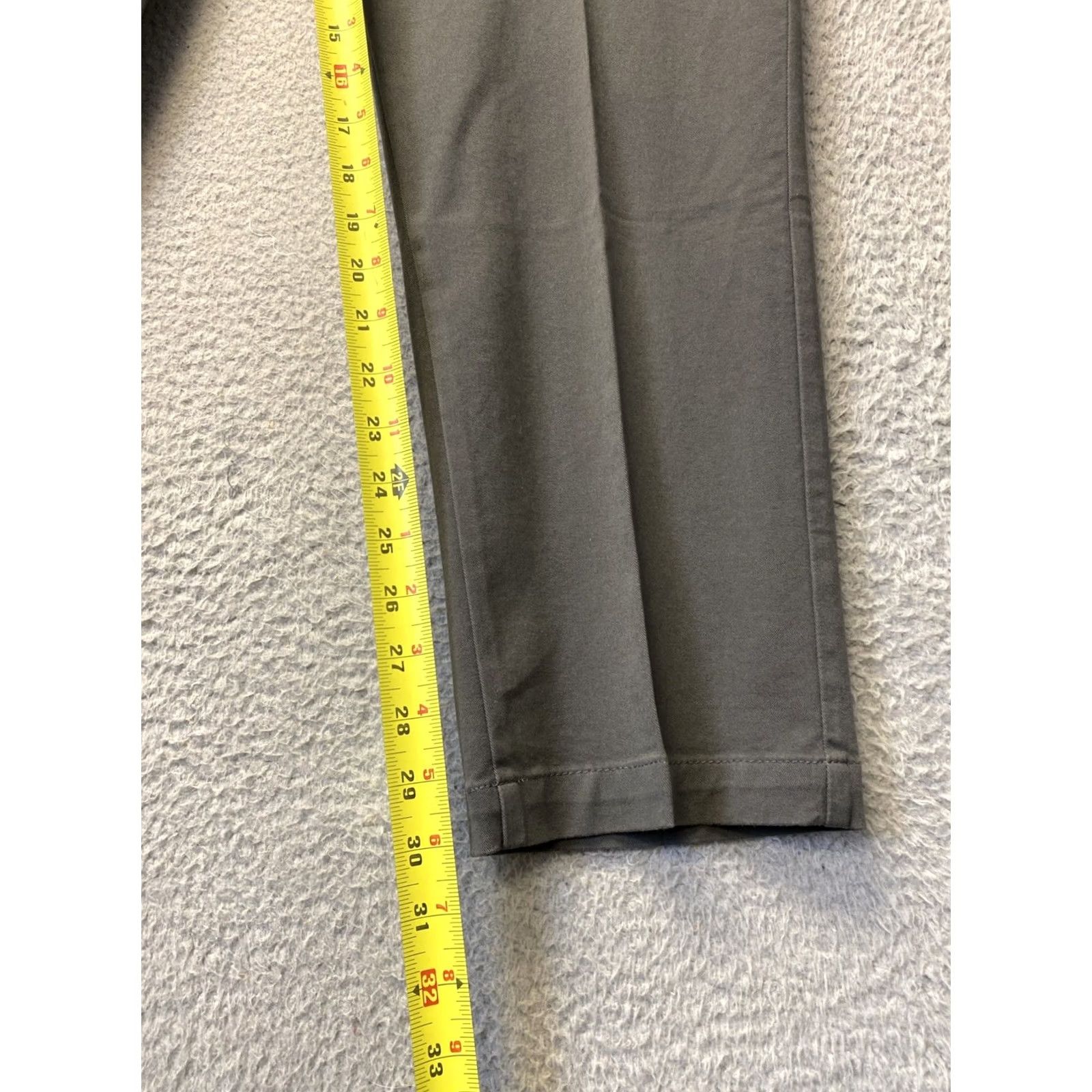 Dockers DOCKERS Pants Slim 38 x 30 Military Gray Khakis 5-Pocket Flat Front Men Regular Slim Style City Size US 38 / EU 54 - 4 Thumbnail